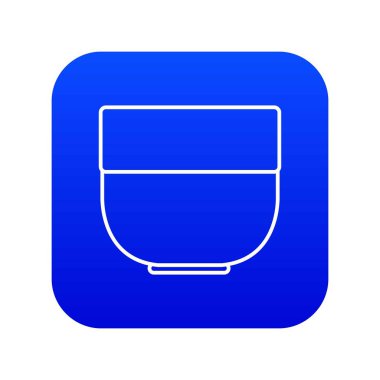 Kase mavi simge vektör