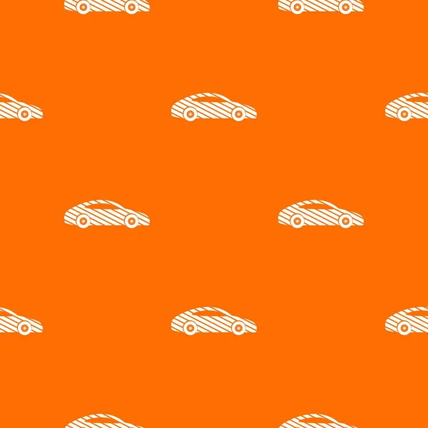 Car pattern vector orange — Stock Vector