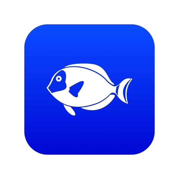 Surgeon fish icon digital blue — Stock Vector