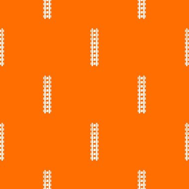 Demiryolu desen vektör turuncu