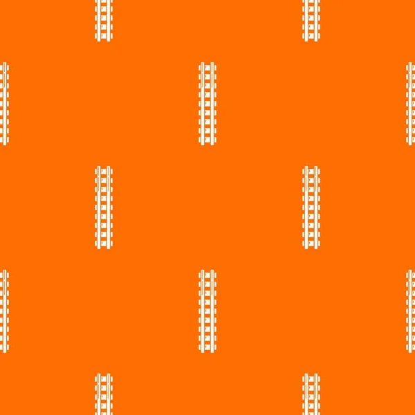 Demiryolu desen vektör turuncu — Stok Vektör