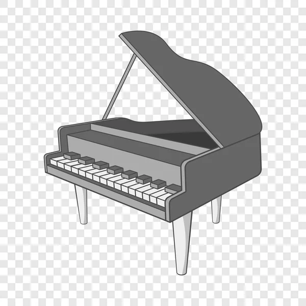 Ícone de piano, estilo cartoon — Vetor de Stock
