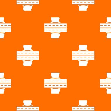 Araba köprü desen vektör turuncu