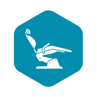 Dişçi koltuğu simge, basit tarzı