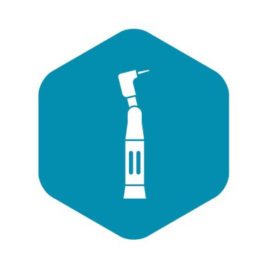 Diş matkap simgesi, basit tarzı