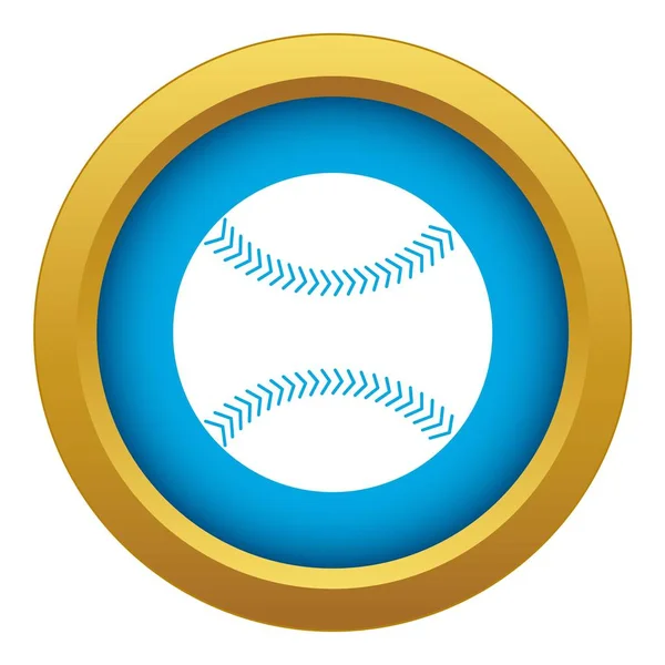 Baseball icon blue vector isolated — Stock Vector