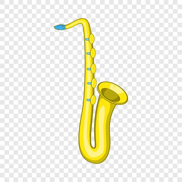 Icono de saxofón, estilo de dibujos animados — Vector de stock