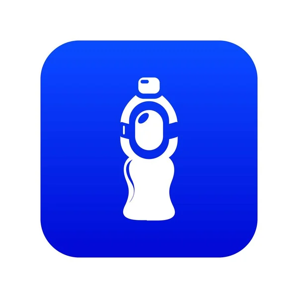 Icono de jugo de botella vector azul — Archivo Imágenes Vectoriales