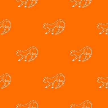 İleriye doğru maymun tasarlamak turuncu vektör gidiyor