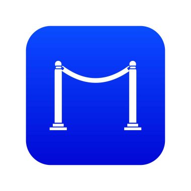 Teyp simgesi dijital mavi dekoratif direkler