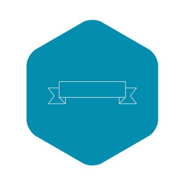 Kurdele afiş simgesi, anahat stili