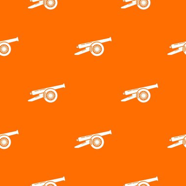 Düşman savaş topu desen vektör turuncu