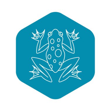 Kurbağa simgesi, anahat stili