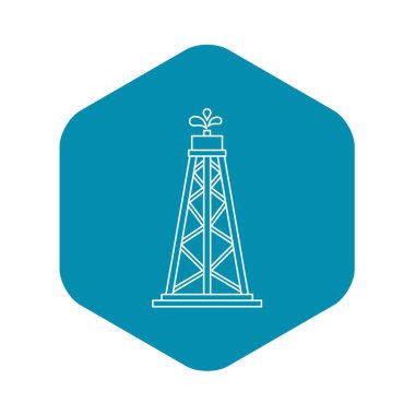 Petrol kaynakları simgesini, anahat stili