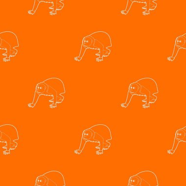 Kel wakari desen vektör turuncu