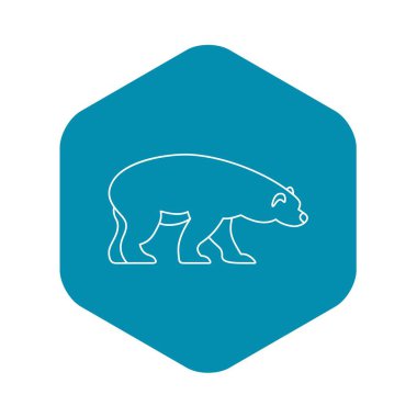 Ayı simgesi, anahat stili