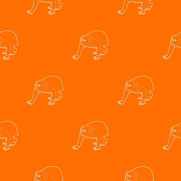 Kale wakari patroon vector oranje — Stockvector