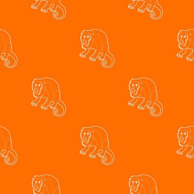 Sürpriz maymun tasarlamak turuncu vektör