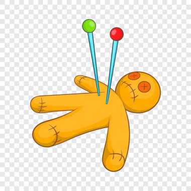 Vudu bebeği simgesi, karikatür tarzı