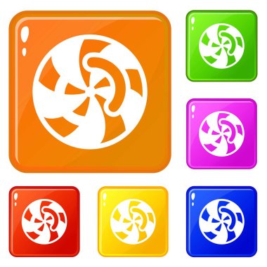 Girdap simgeler kümesi vektör renk