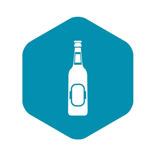 瓶的啤酒图标，简单的样式 — 图库矢量图片