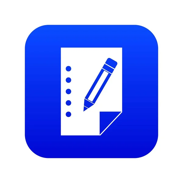 Notebook icon digital blue — Stock Vector