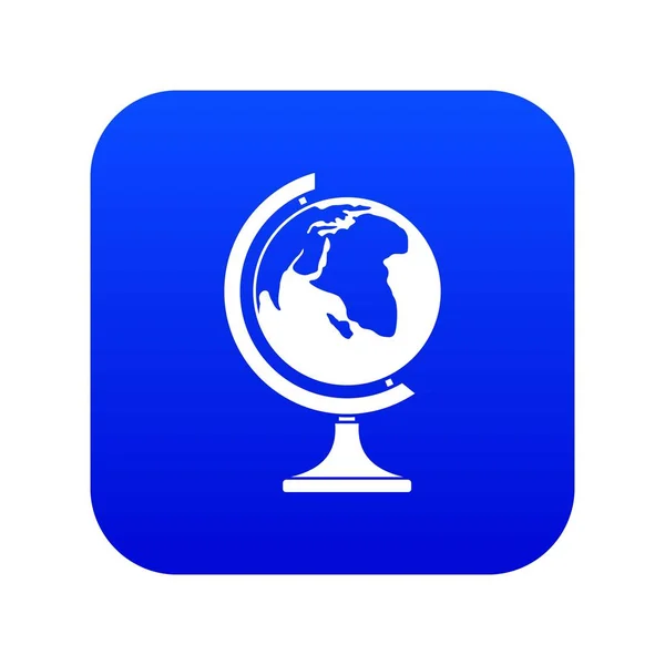 Globo icono digital azul — Archivo Imágenes Vectoriales