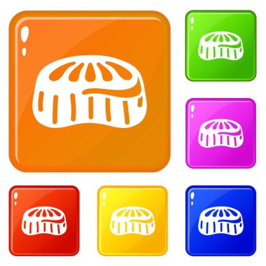 Şeker jöle simgeler kümesi vektör renk