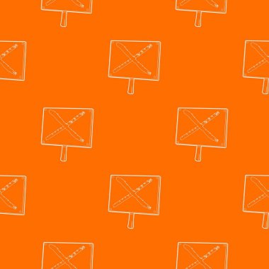 İşareti tasarlamak turuncu vektör çapraz