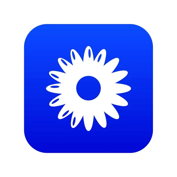 Miel icono de la flor azul vector — Archivo Imágenes Vectoriales