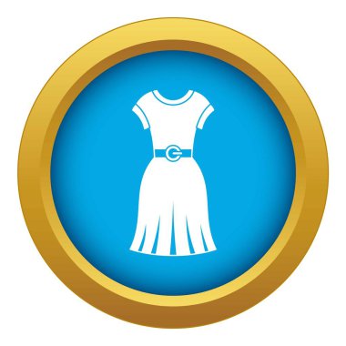 İzole elbise simgesi mavi vektör