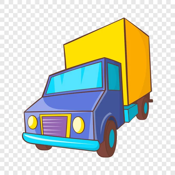 Pictogram van de levering van de vrachtwagen in cartoon stijl — Stockvector