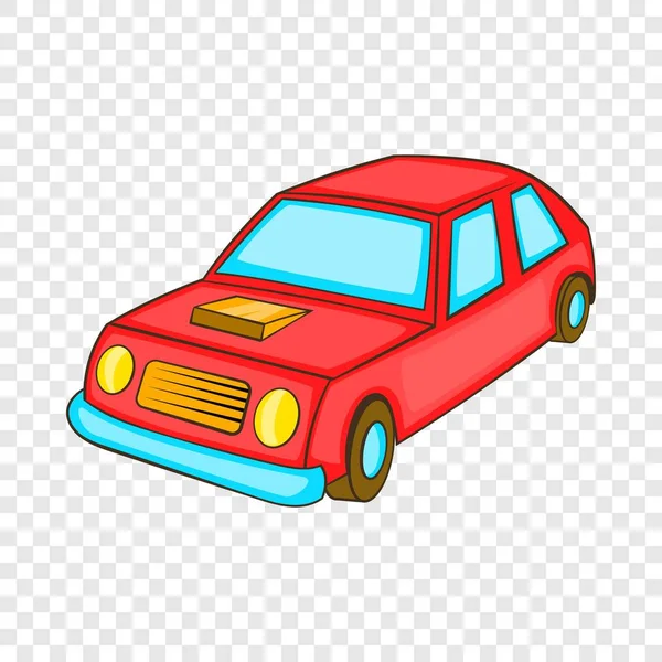 Icono de coche rojo en estilo de dibujos animados — Archivo Imágenes Vectoriales