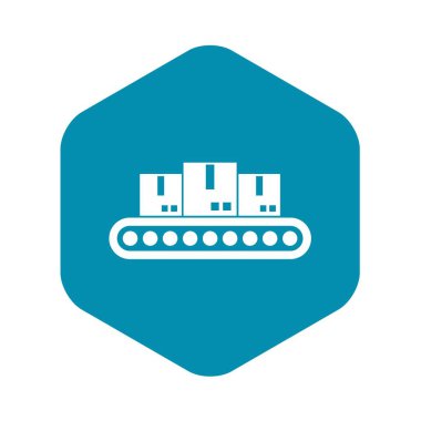 Yük simgesi, basit tarzı ile Bant konveyör