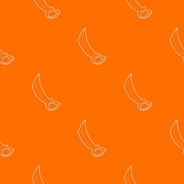 Kılıç desen vektör turuncu