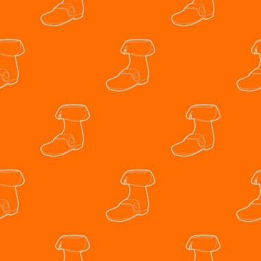 Ayakkabı desen vektör turuncu