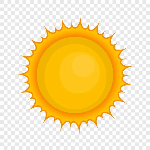 Icona del sole, stile cartone animato — Vettoriale Stock
