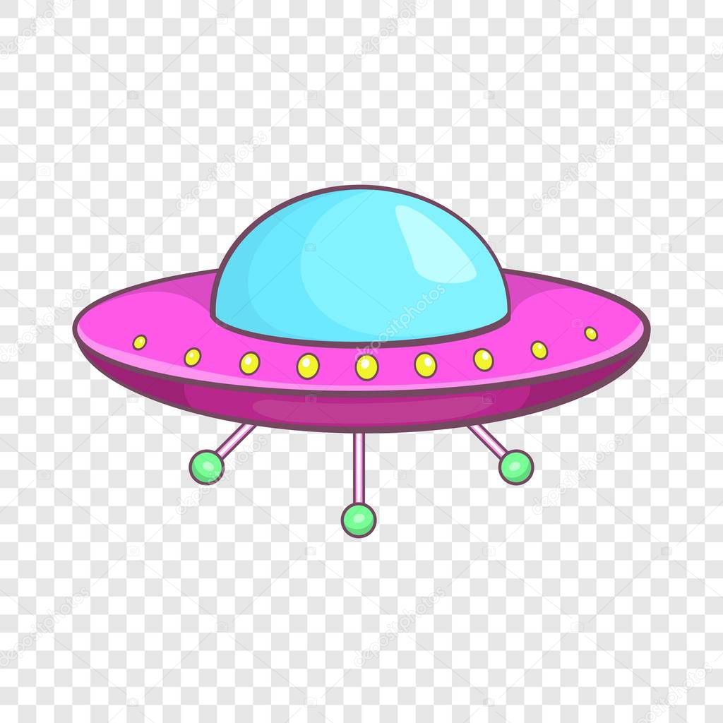 UFO icon, cartoon style