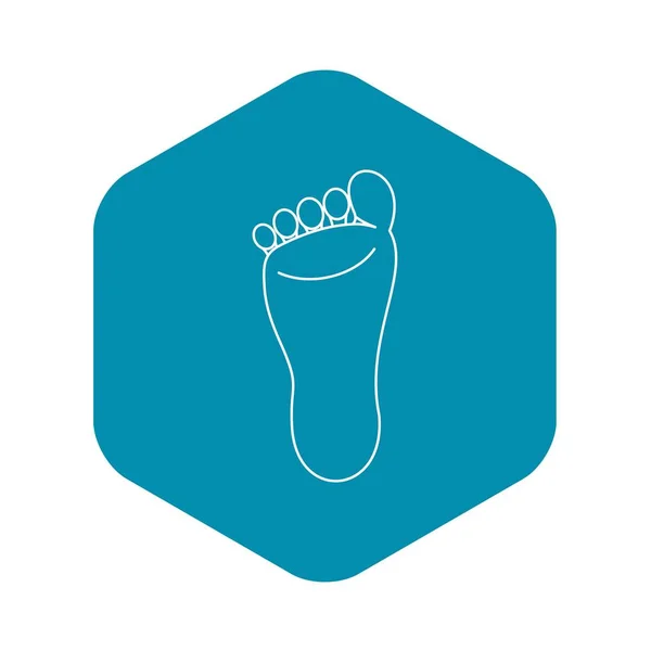 Foot icon, simple style — Stock Vector
