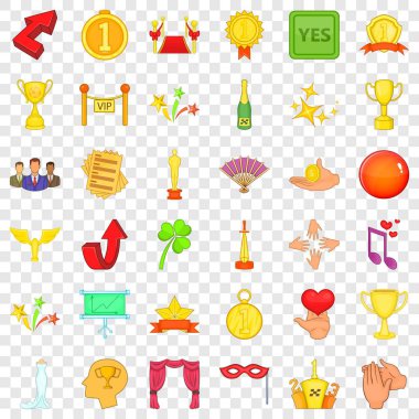 Zafer Icons set, karikatür tarzı