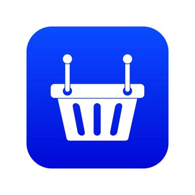 Alışveriş Sepeti simgesini dijital mavi