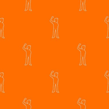 Adam desen vektör turuncu cümbüşü