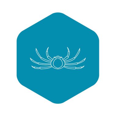 Örümcek yengeci simgesi, anahat stili