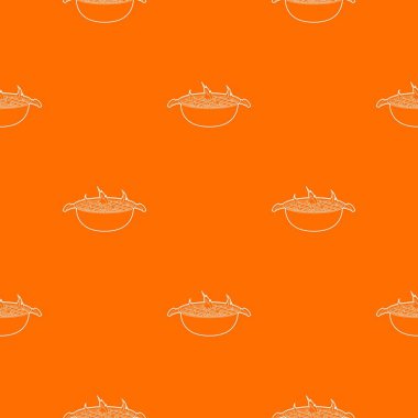 Barbekü desen vektör turuncu