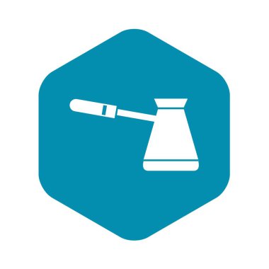 Kahve cezve simgesi, basit tarzı