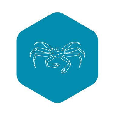 Canlı örümcek yengeci simgesi, anahat stili