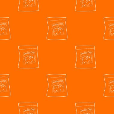 Sigara çipleri tasarlamak vektör turuncu