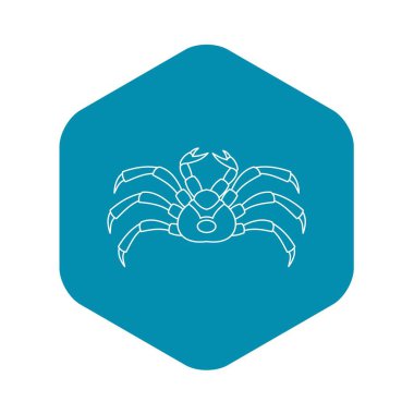 Canlı Yengeç simgesi, anahat stili