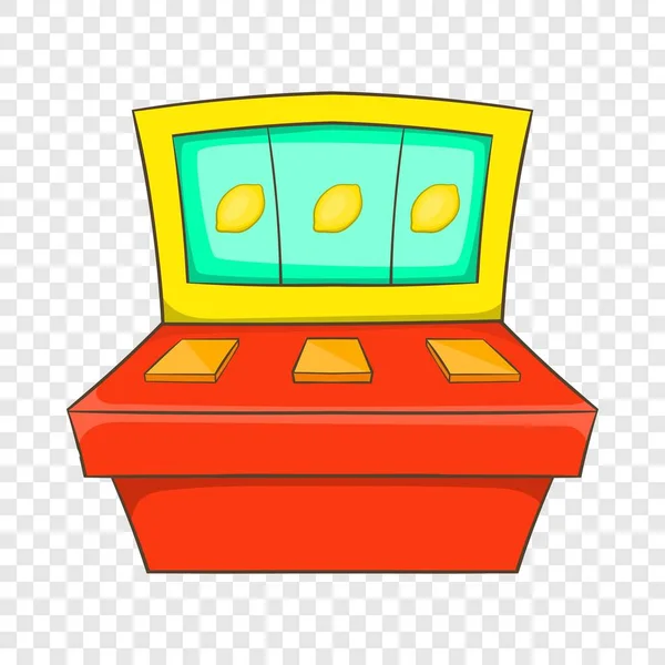 Slot machine icona, stile cartone animato — Vettoriale Stock