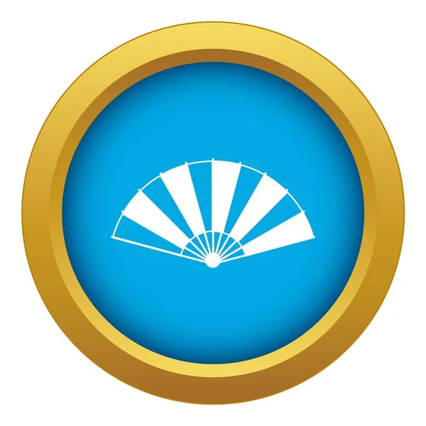 China fan icono azul vector aislado — Vector de stock